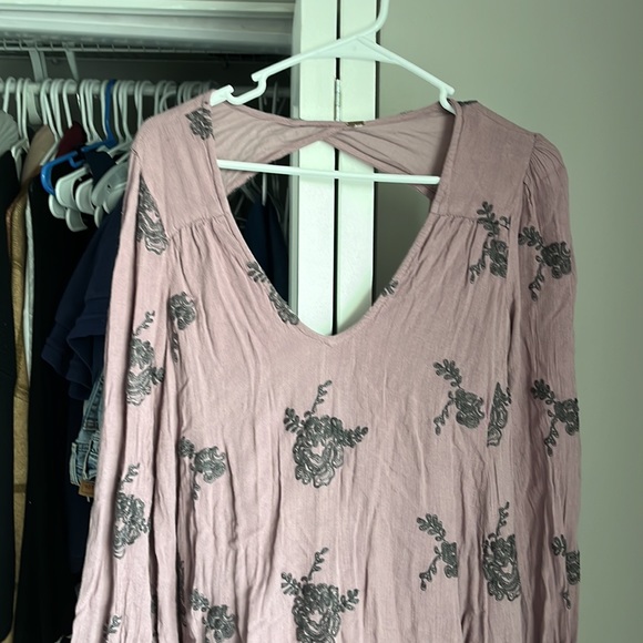 Free People Knit Long Sleeve Pattern Dress, lightly worn - Picture 3 of 7